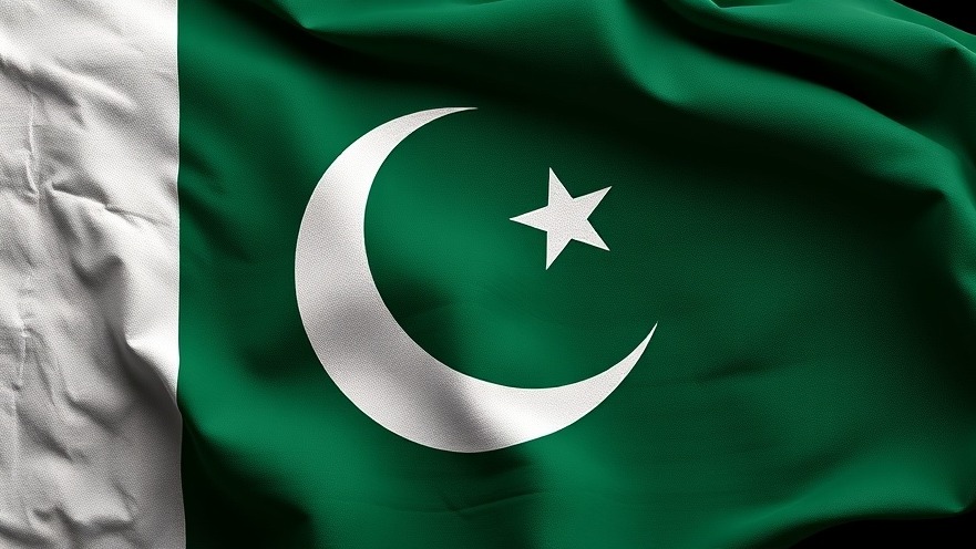 Pakistani flag symbolizing U.S.-Iran negotiations and Middle East diplomacy.