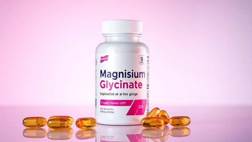 Vibrant Magnesium Glycinate bottle for natural health tips and stress relief strategies.