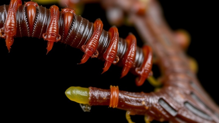 Closeup of screwworm, vital for animal health Texas and livestock protection measures.