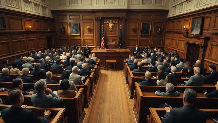 Courtroom scene from the Diddy case news, highlighting celebrity accountability in a trial.