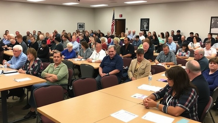 Packed room at Judson ISD meeting discussing local education issues in San Antonio.