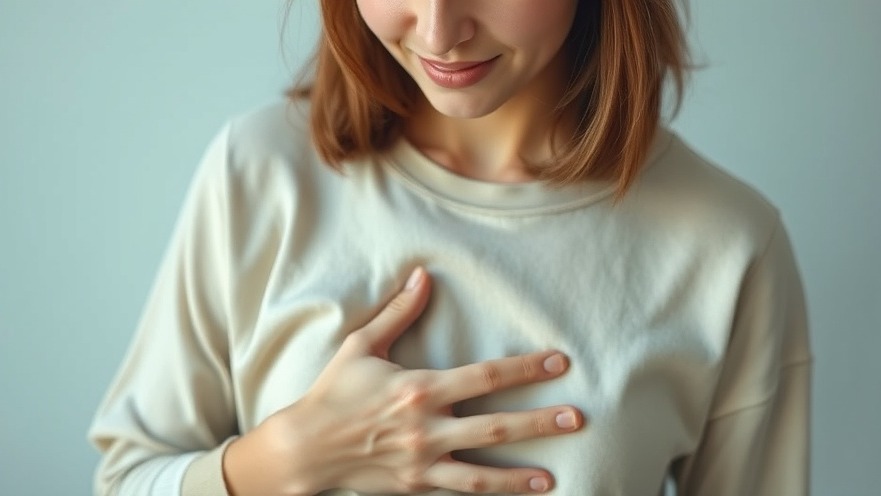Young adult relieved with stomach discomfort outdoors, promoting gut health.