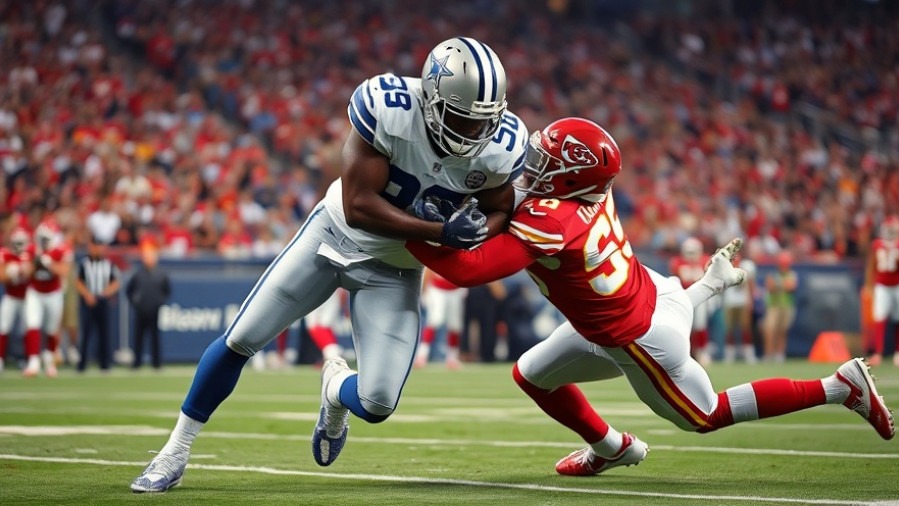 Dallas Cowboys player tackles Chiefs in NFL Thanksgiving history, showcasing Dak Prescott's performance.