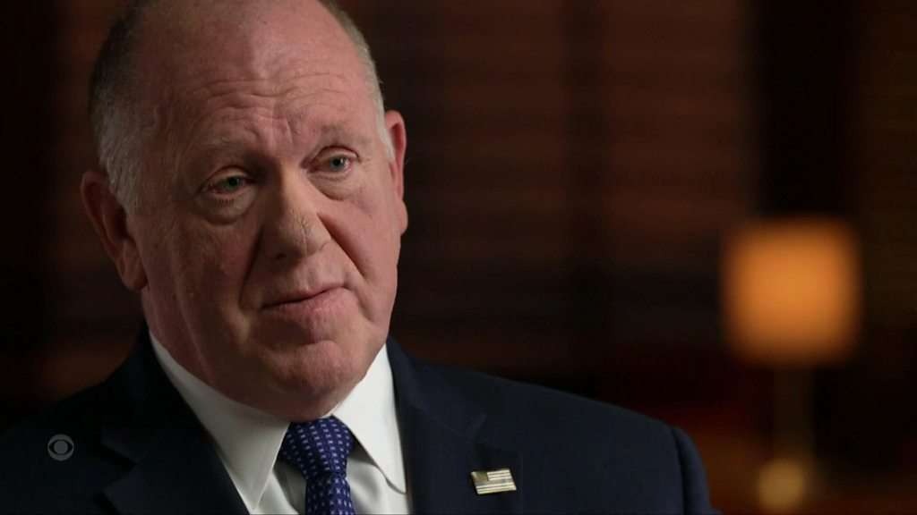 Tom Homan challenges Cory Booker in a vivid split-screen debate.