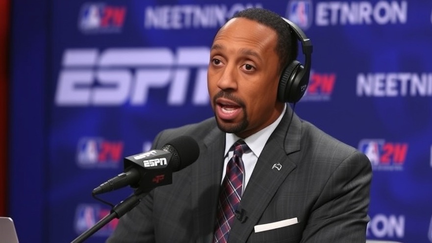 Stephen A. Smith discussing NFL draft rumors and Super Bowl 2025 predictions.