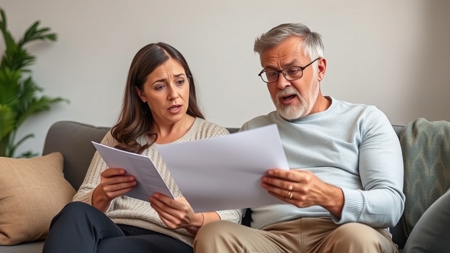 Middle-income couple shocked by rising healthcare costs and the affordable care act crisis.