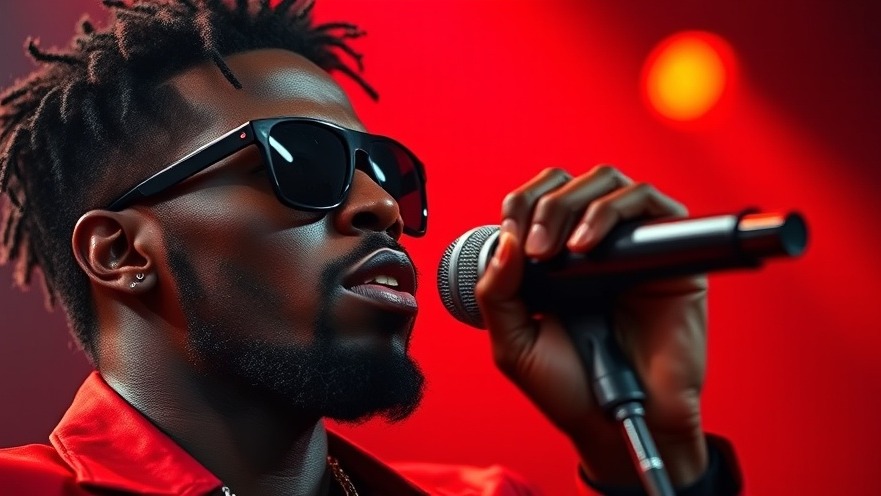 Close-up of musician D4vd performing, echoing the California murder investigation.