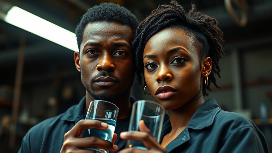 Young black couple in industrial setting exploring relaxation techniques for seniors.