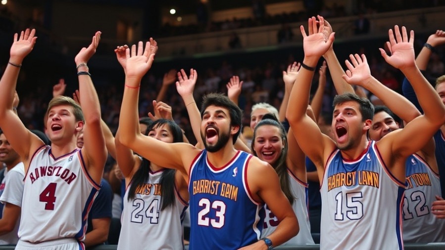 Excited basketball fans cheering during electrifying moments in January 2026 NBA highlights.
