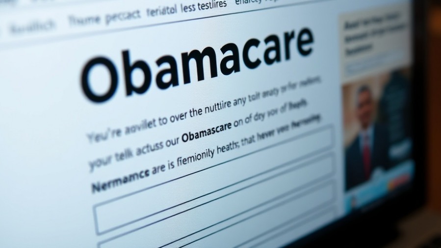 Close-up of an interactive health insurance enrollment form with detailed text and fields.