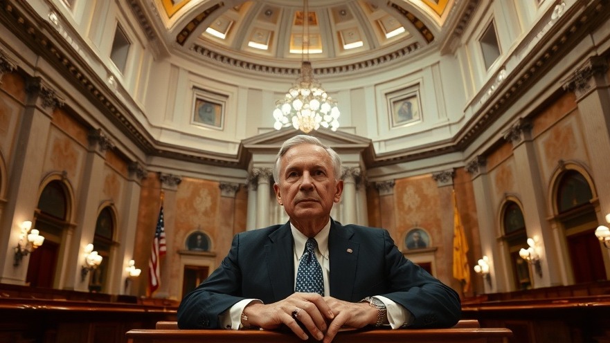 Governor Greg Abbott seated in the Texas Capitol, representing Texas news headlines.