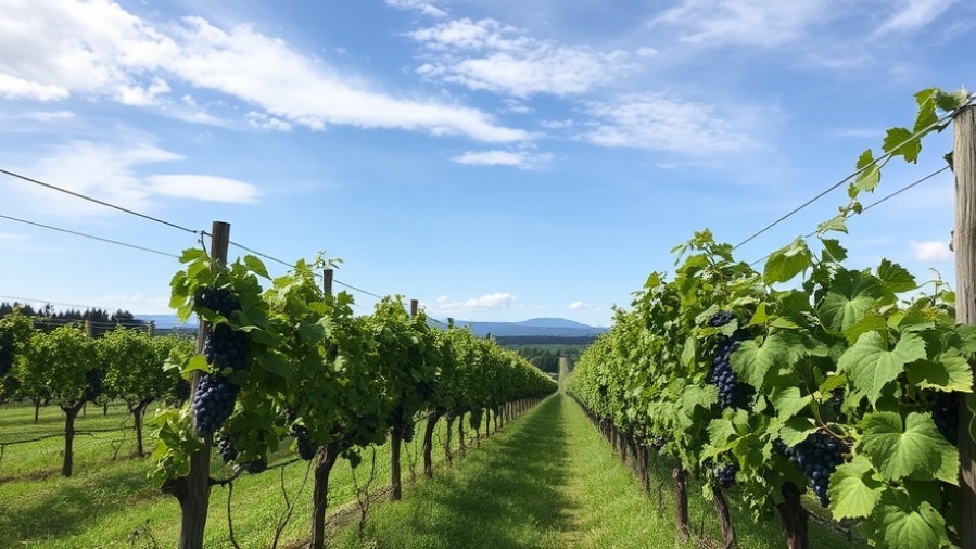 Grape vineyard showcasing winemaking innovations in Houston wineries.