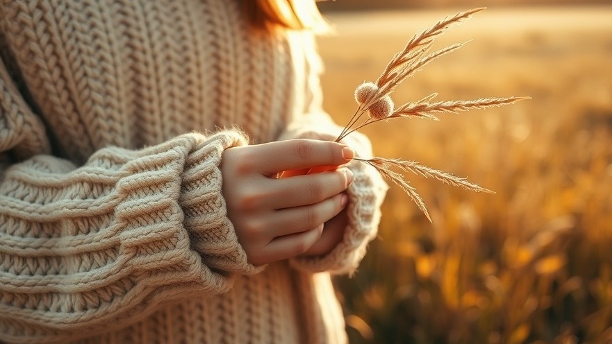 Mindful eating in a cozy autumn scene with warm earthy tones.