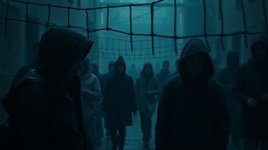 Conceptual image promoting human trafficking awareness and Texas advocacy.