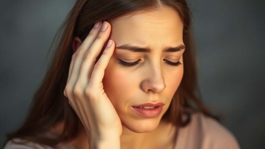 Woman experiencing migraine pain, exploring chronic pain treatment options.