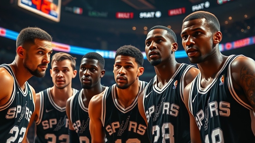 Intense Spurs players focusing on NBA playoffs in a dynamic sports culture scene.