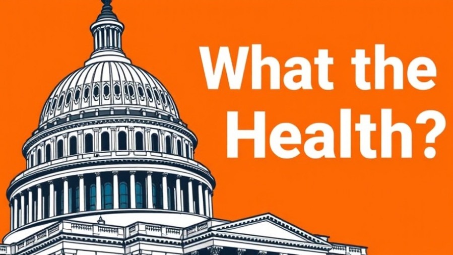 Bold illustration of the U.S. Capitol for wellness tips and health policy discussion.