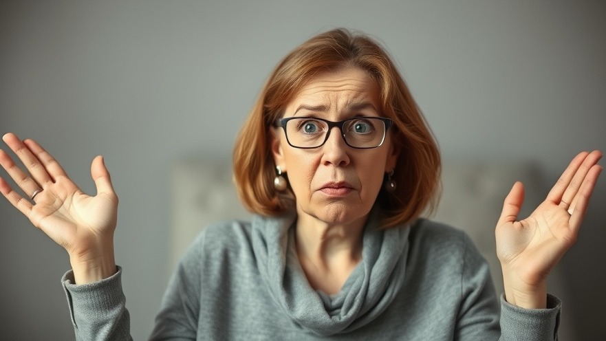 Middle-aged woman confused about foundational supplements like vitamin D3 and omega-3.