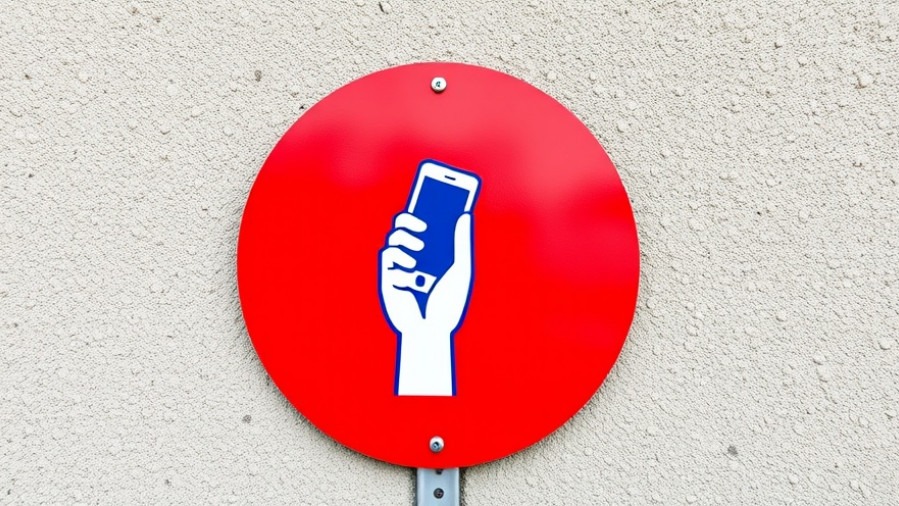 Bold warning sign about cell phone theft prevention tips for Austin public safety news.