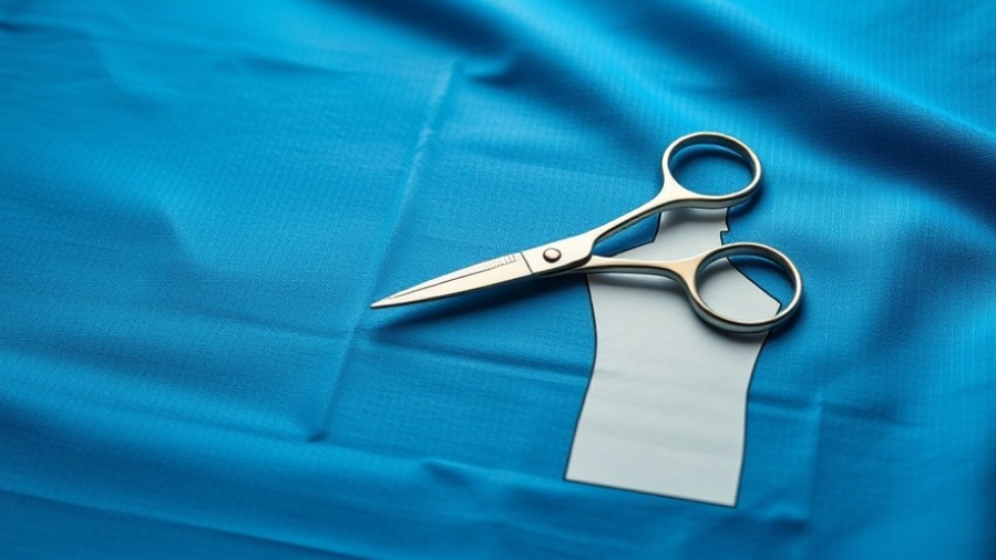 Symbolic body transformation with medical scissors on a silhouette, highlighting self-acceptance and personal growth.