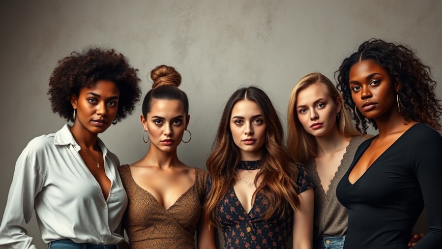 Stylish women showing negative expressions, symbolizing mom group dynamics and mental health support.