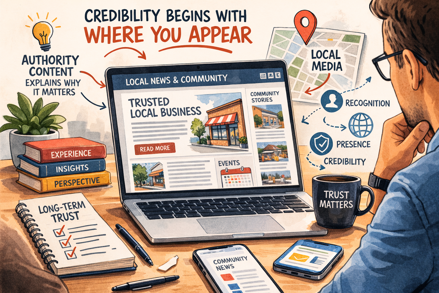 Credibility begins with where you appear.