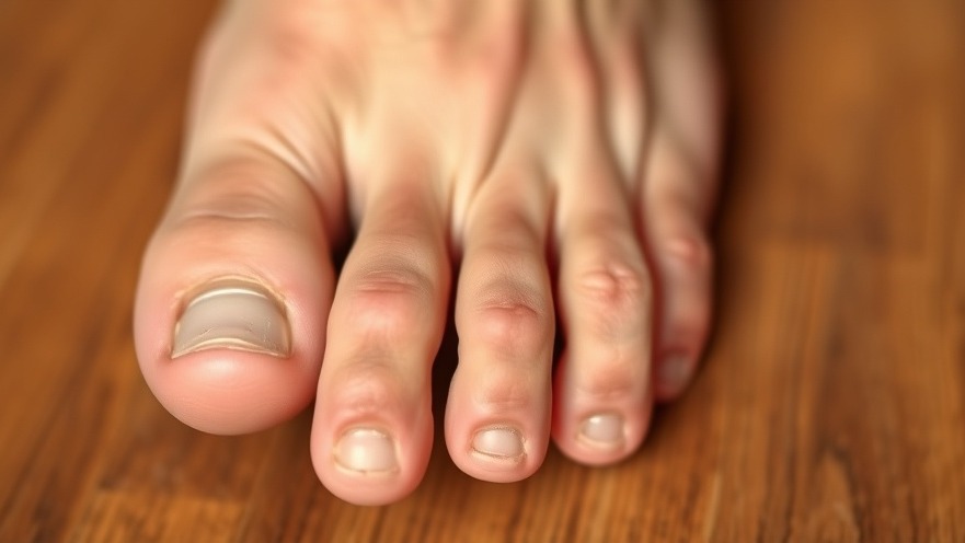 Healthy older foot with bunions, showcasing natural health tips for foot health.