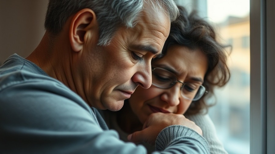 Emotionally charged close-up of diverse parents showing strength after Uvalde tragedy.