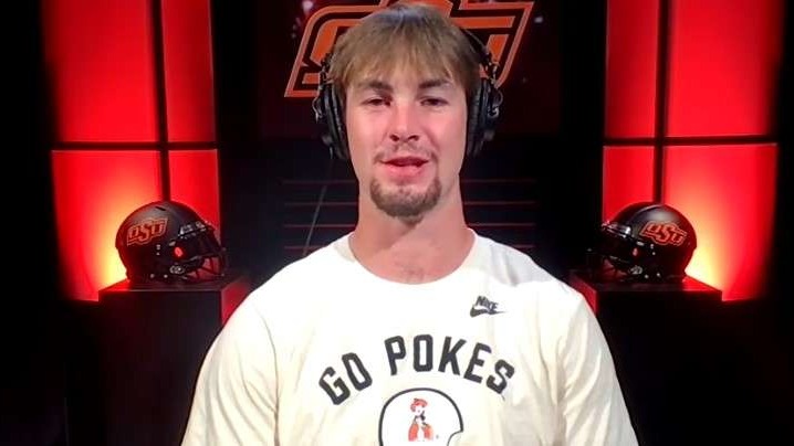 Oklahoma State's upset victory against Oregon discussed on TV show.