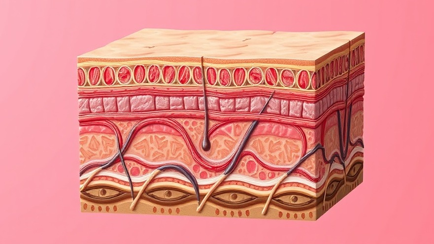 Photorealistic skin layers illustration for mindfulness exercises and sleep hygiene tips.