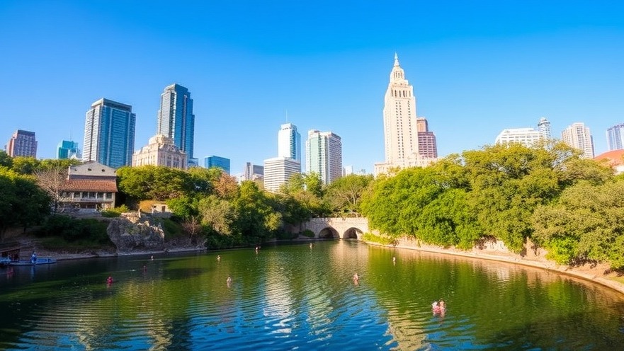 Refreshing Barton Springs Pool, perfect for Austin summer events and outdoor activities.
