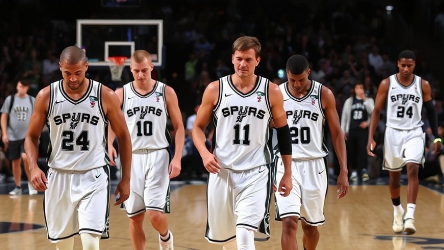 San Antonio Spurs players walk off in defeat after an NBA game, reflecting sports viewing trends.