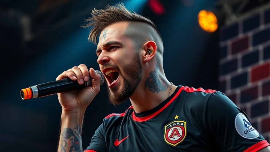 Energetic male musician at Thanksgiving halftime show, Dallas Cowboys performance.