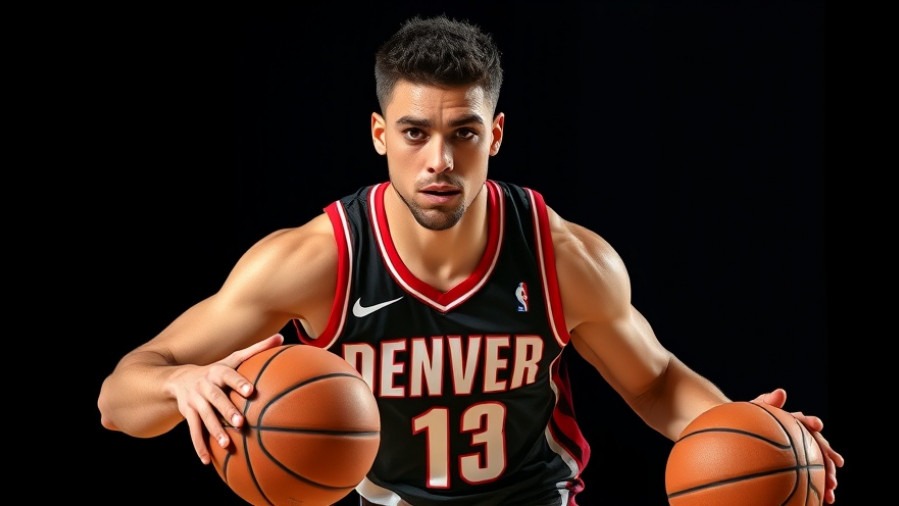 Denver athlete dribbling basketball, capturing emotional NBA highlights.