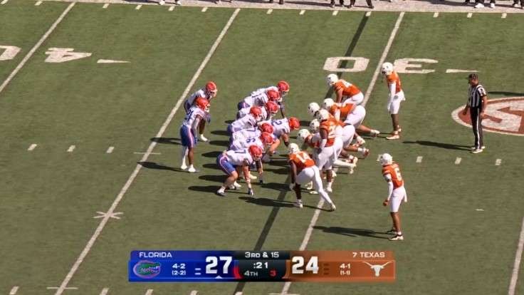 Florida Gators vs Texas Longhorns football highlights action image.