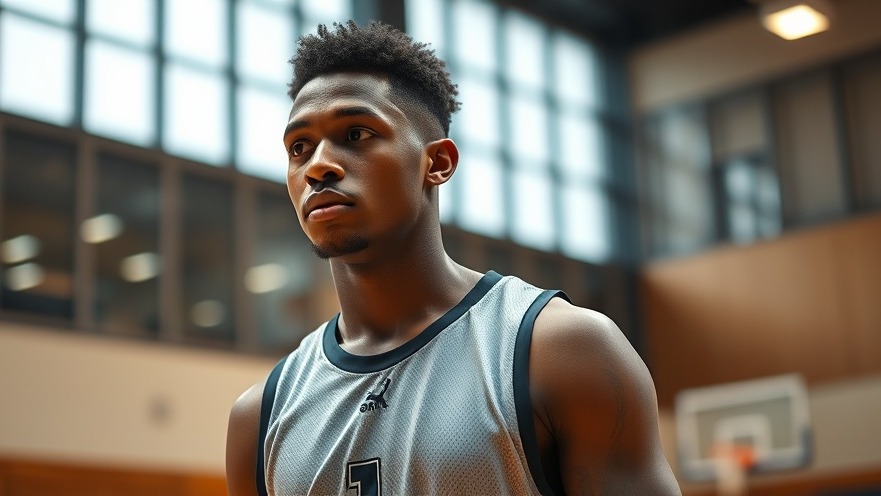 Photorealistic image of an NBA athlete exemplifying accountability and ethics in sports.