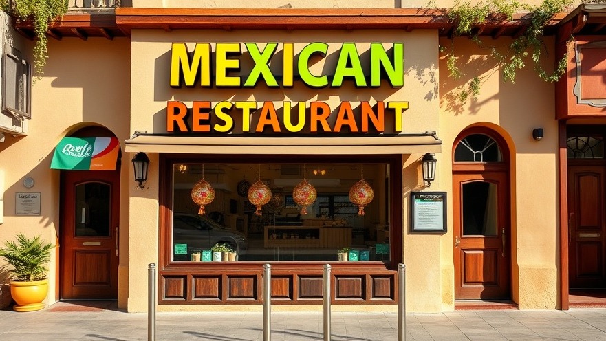 Charming Mexican restaurant facade showcasing vibrant signage in San Antonio.
