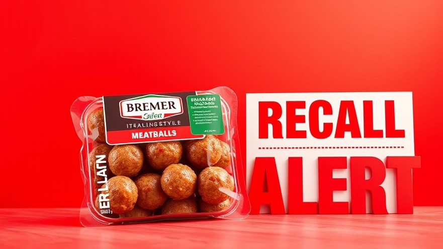 Aldi food products recall: Italian-style meatballs with 'BREMER' recall alert.