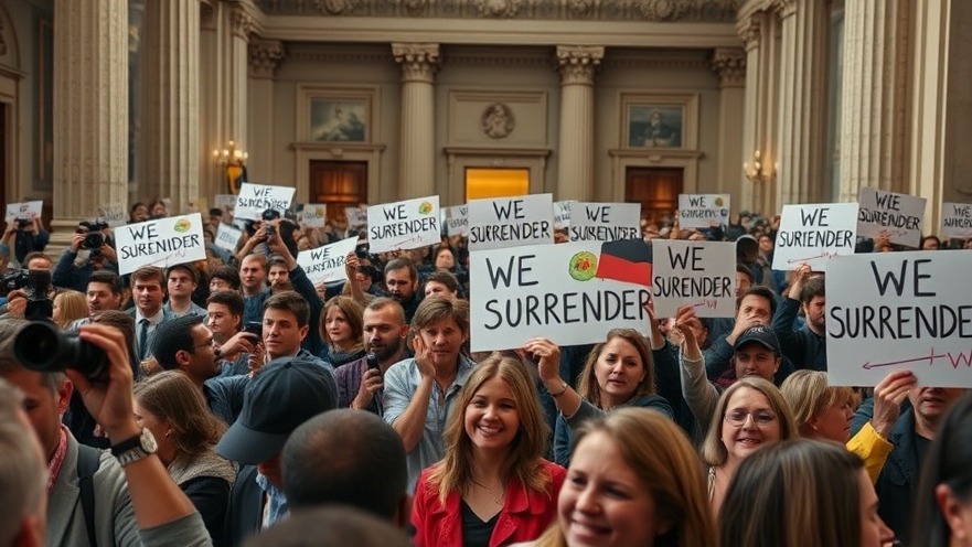 Texas Democrats protest congressional redistricting in a grand hall.
