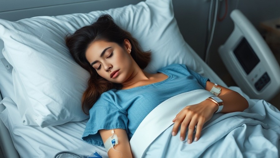 San Antonio local news: woman in hospital bed receiving care with IVs.