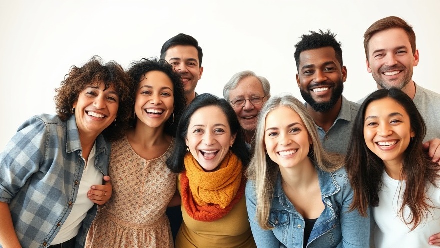 Diverse group of happy, healthy people embodying wellness lifestyle in Houston.