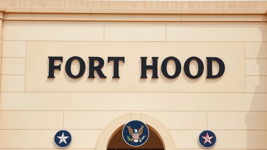 Fort Hood military base entrance highlighting Army negligence and safety issues.