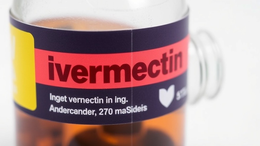 Ivermectin bottle highlighting Texas health news on pharmacy legislation.