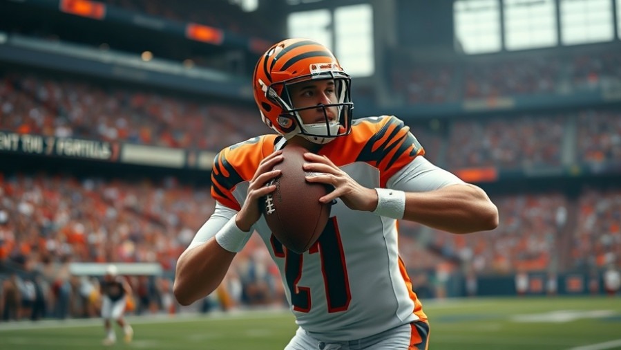 Exciting NFL highlights featuring Bengals player throwing a football in a crowded stadium.