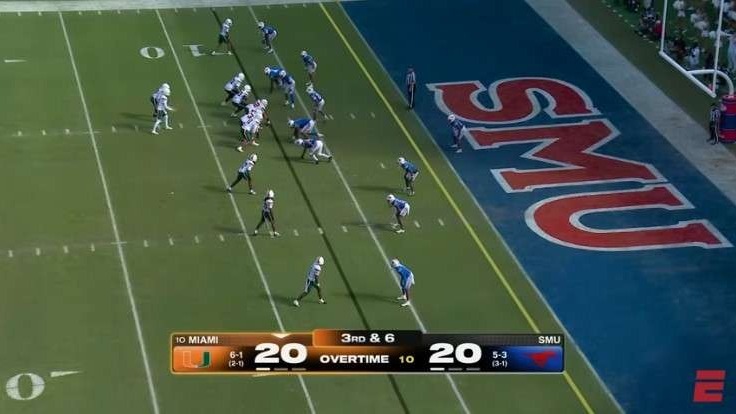 Crowd celebrating at SMU football field during Heisman Trophy race, vibrant atmosphere.