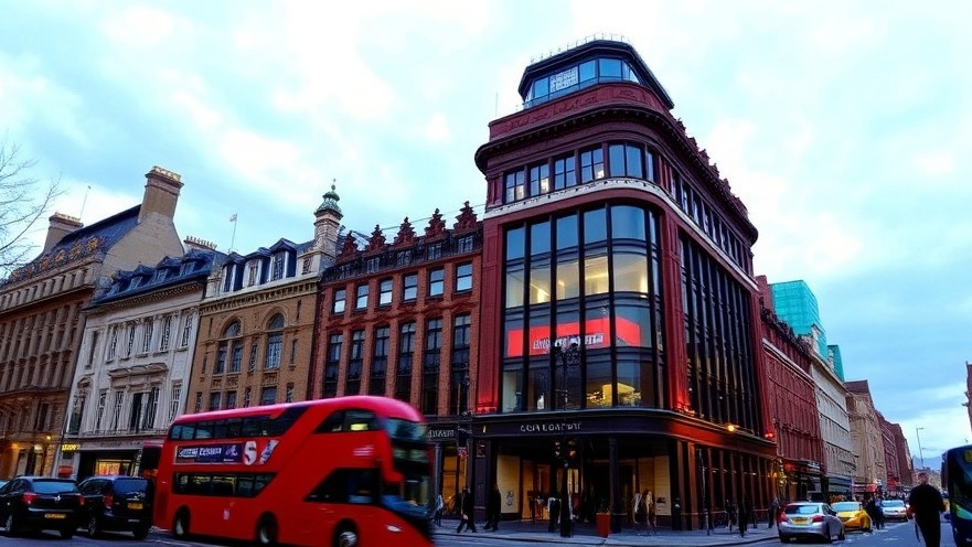 Downtown London showcasing SXSW London, a hub for Austin arts culture and live music.
