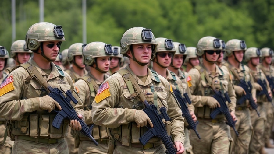 National Guard troops deployed during Portland protests amid federal troop deployment.