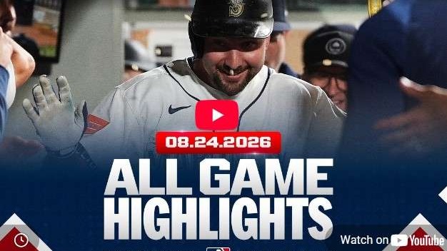 August 24th Baseball Highlights: Player celebrates in dugout