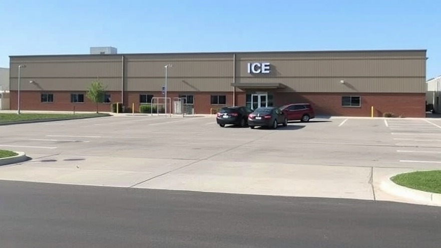 Secure ICE facility highlighting public health safety in detention centers.