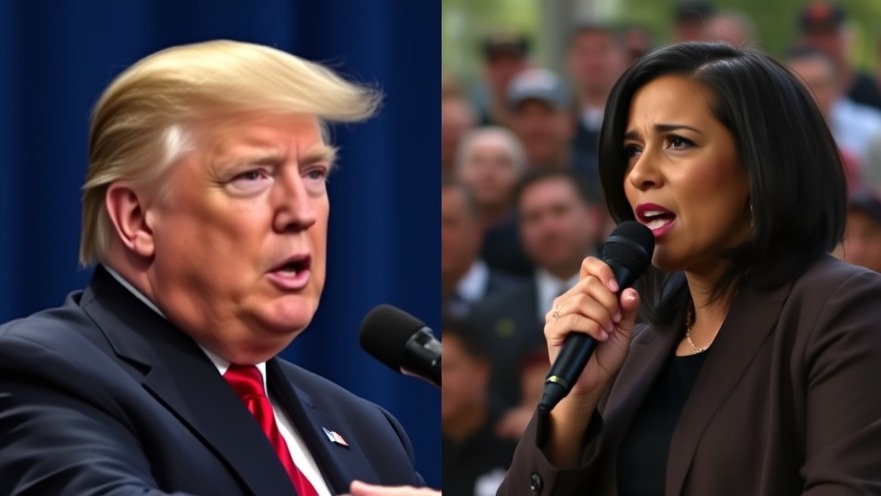 President Trump and a woman passionately speaking, latest breaking news today.